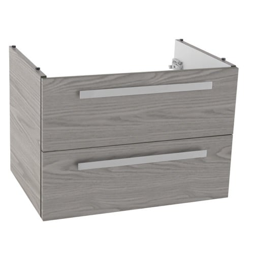 25 Inch Wall Mount Grey Walnut Bathroom Vanity Cabinet 25 Inch Wall Mount Grey Walnut Bathroom Vanity Cabinet ACF L816WG
